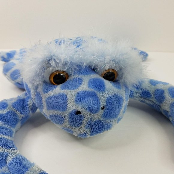 Animal Alley Frog Plush Blue Spotted Toad 12" Toys R Us Stuffed Toy - Picture 2 of 9